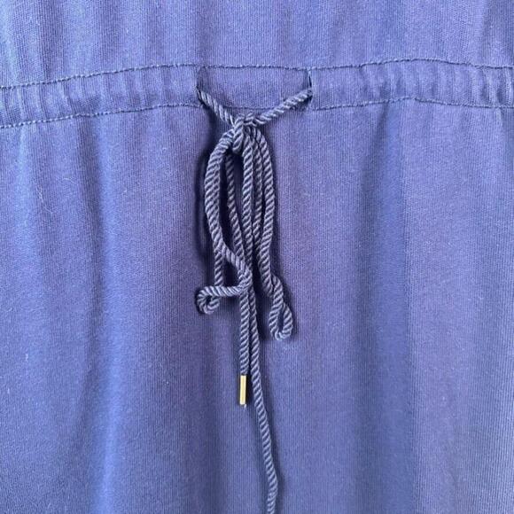 Ralph Lauren Sport Dress Small Blue Long Sleeve Drawstring Tie Waist - Picture 5 of 9